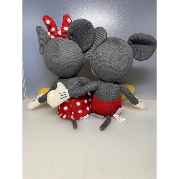 Disney Sweetheart Mickey & Minnie Mouse Collectible Sock Stuffed Animal Plush - Picture 3 of 15